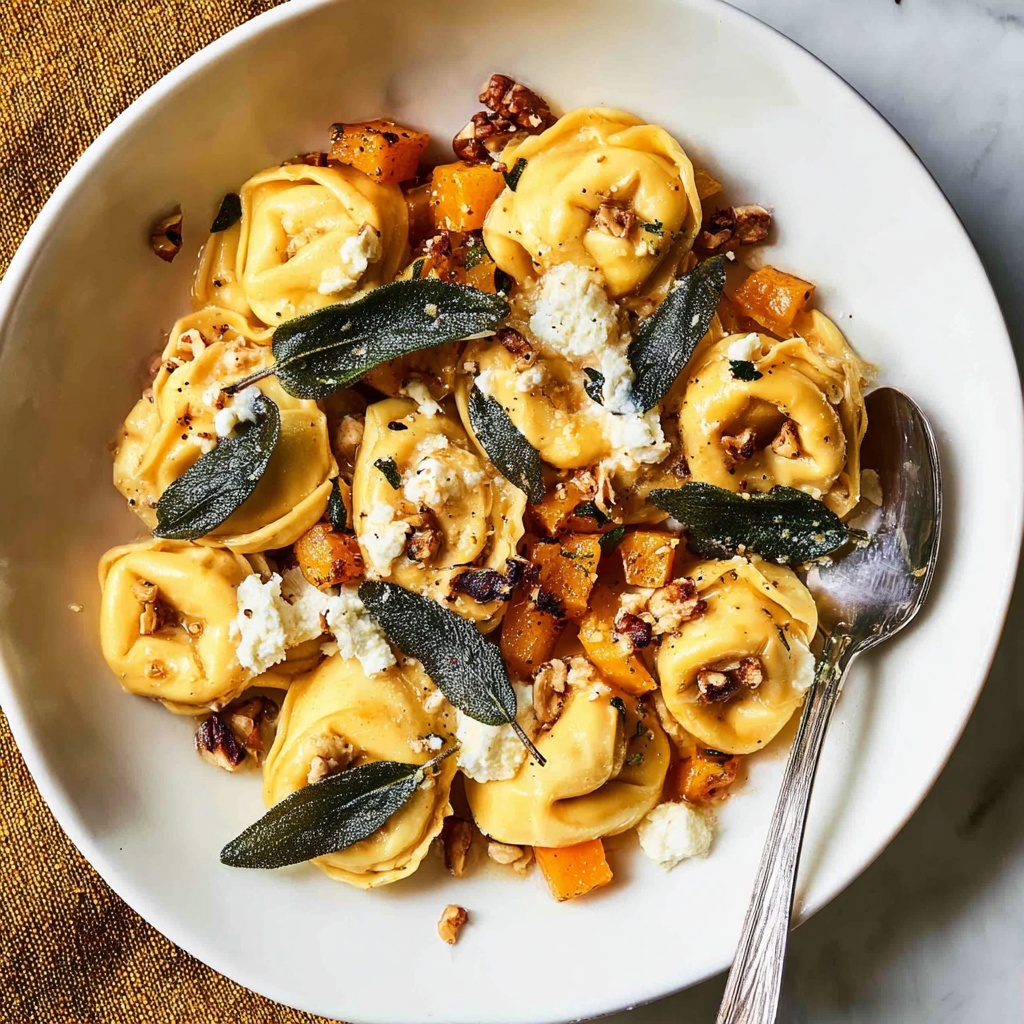 Butternut Squash Tortellini with Browned Butter and Sage Recipe - Recipe Image