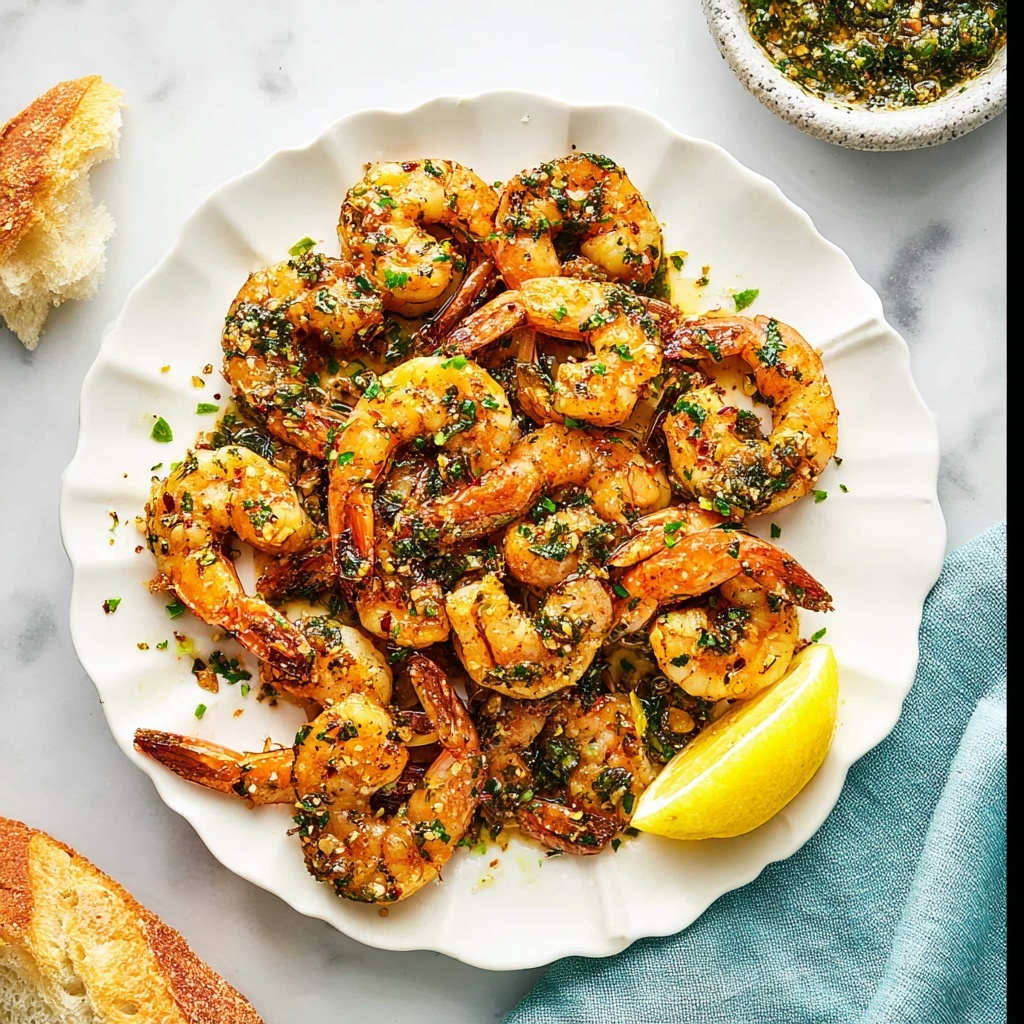 Grilled Shrimp with Lemon and Garlic Recipe - Recipe Image