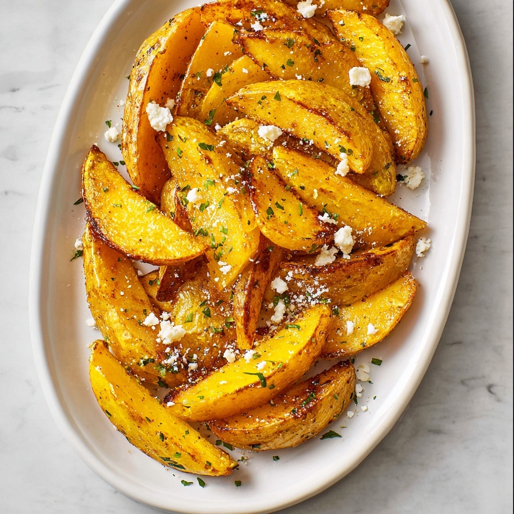 Greek Lemon Roasted Potatoes with Feta Recipe - Recipe Image