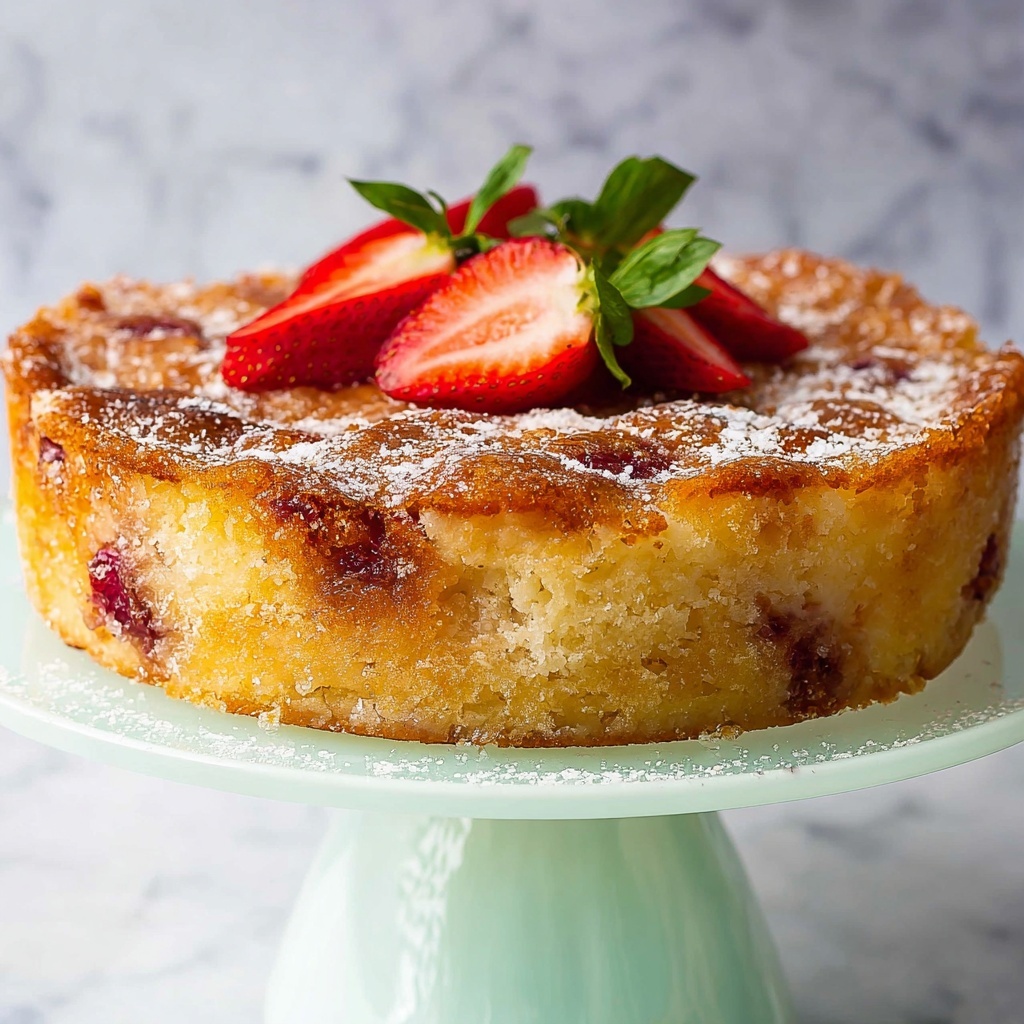 Strawberry Buttermilk Cake Recipe - Recipe Image