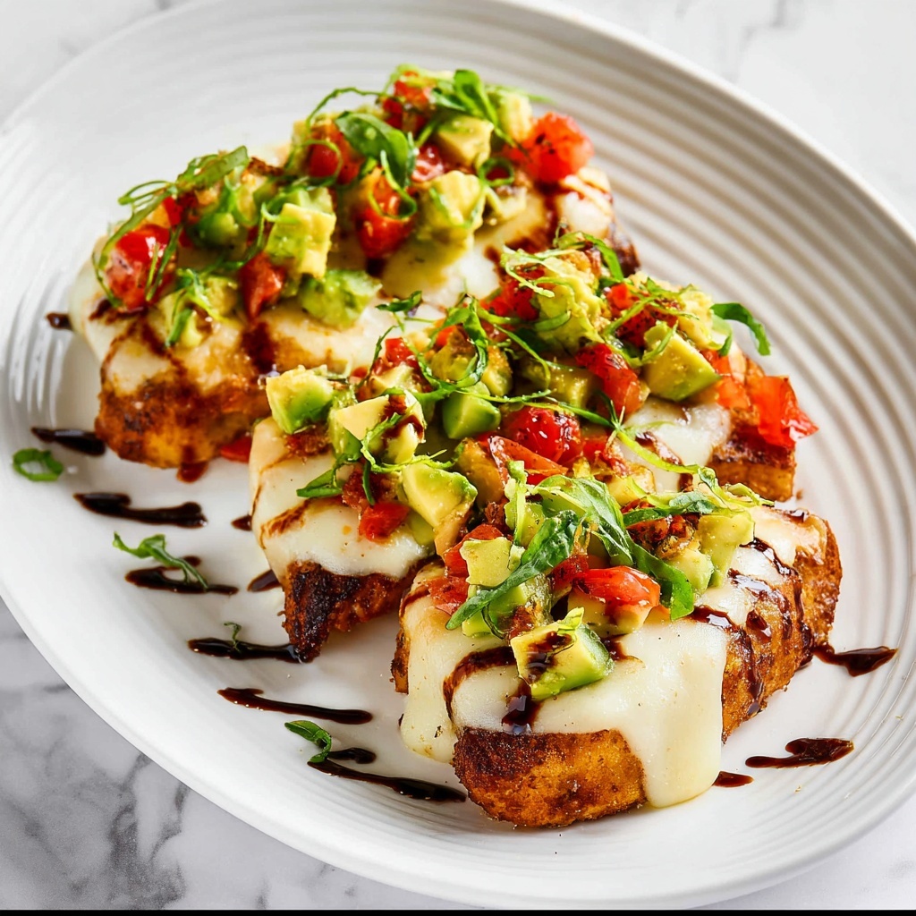 California Grilled Balsamic Chicken with Mozzarella, Avocado, and Tomato Recipe - Recipe Image
