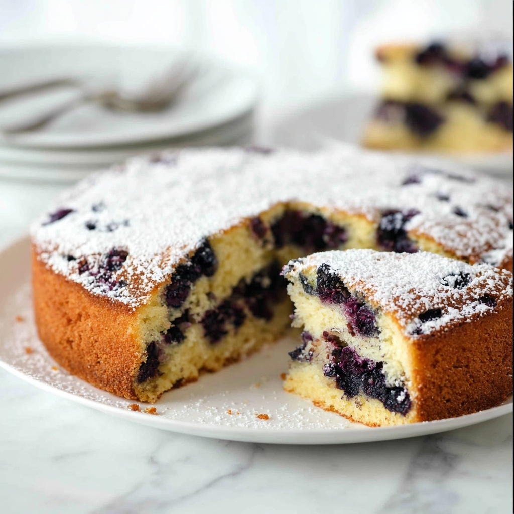 Blueberry Lemon Yoghurt Cake Recipe - Recipe Image
