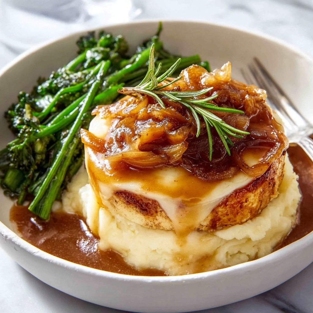 French Onion Smothered Pork Chops Recipe - Recipe Image