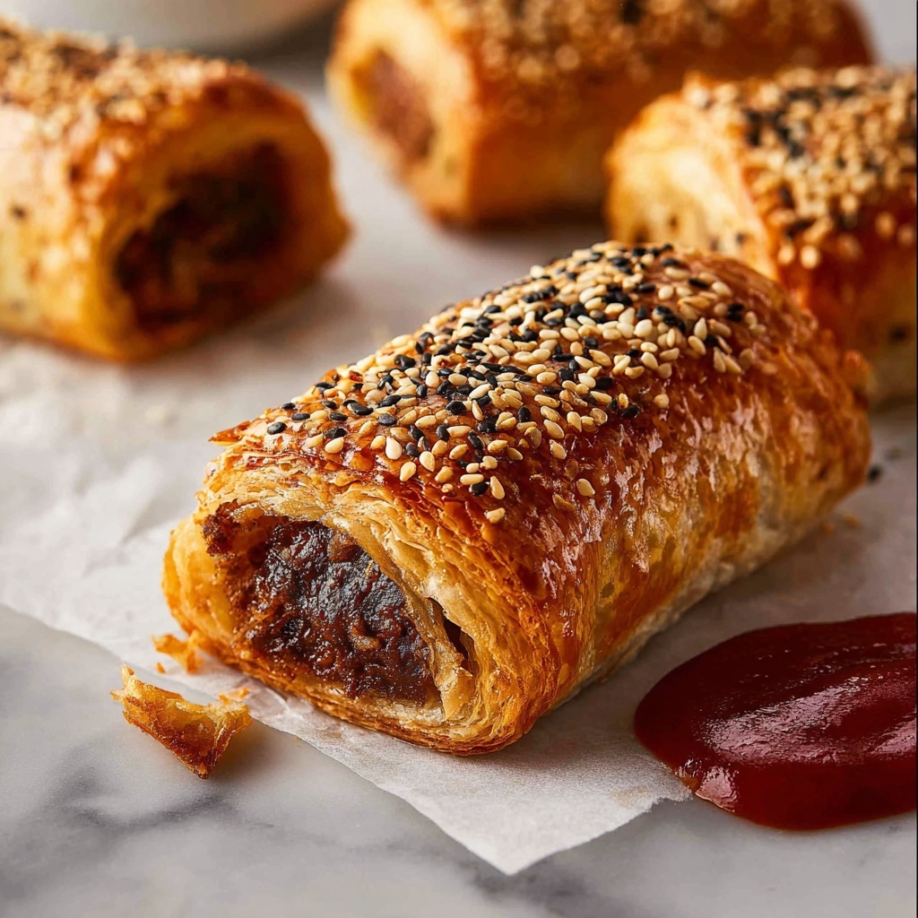 B85 Beef Sausage Rolls with Jalapeño and Cheese Recipe - Recipe Image