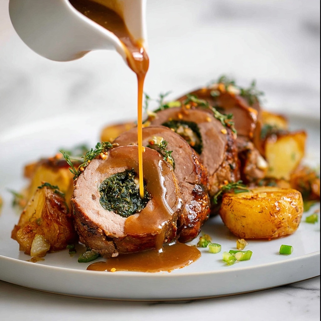 Slow-Roast Easter Stuffed Lamb with Herbs, Mushrooms, and Nuts Recipe - Recipe Image