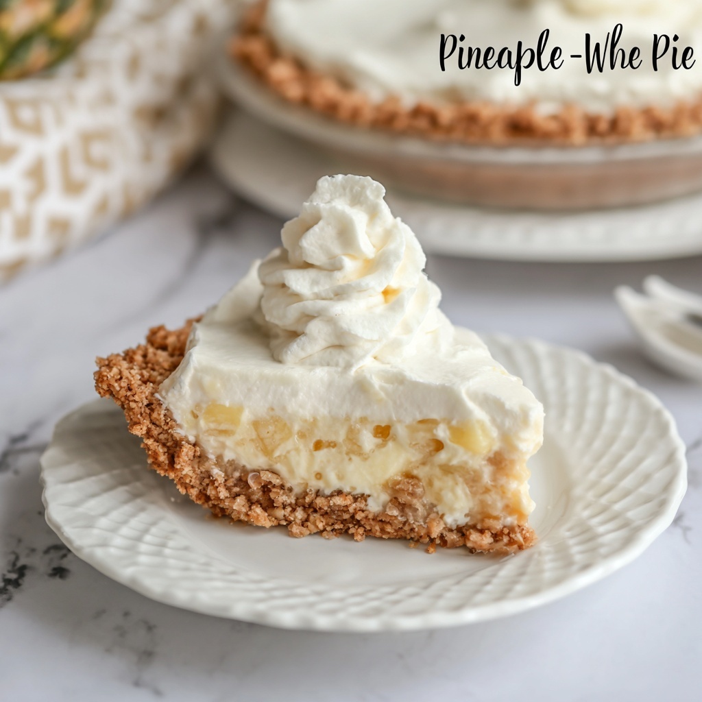 Pineapple Whip Pie Recipe - Recipe Image