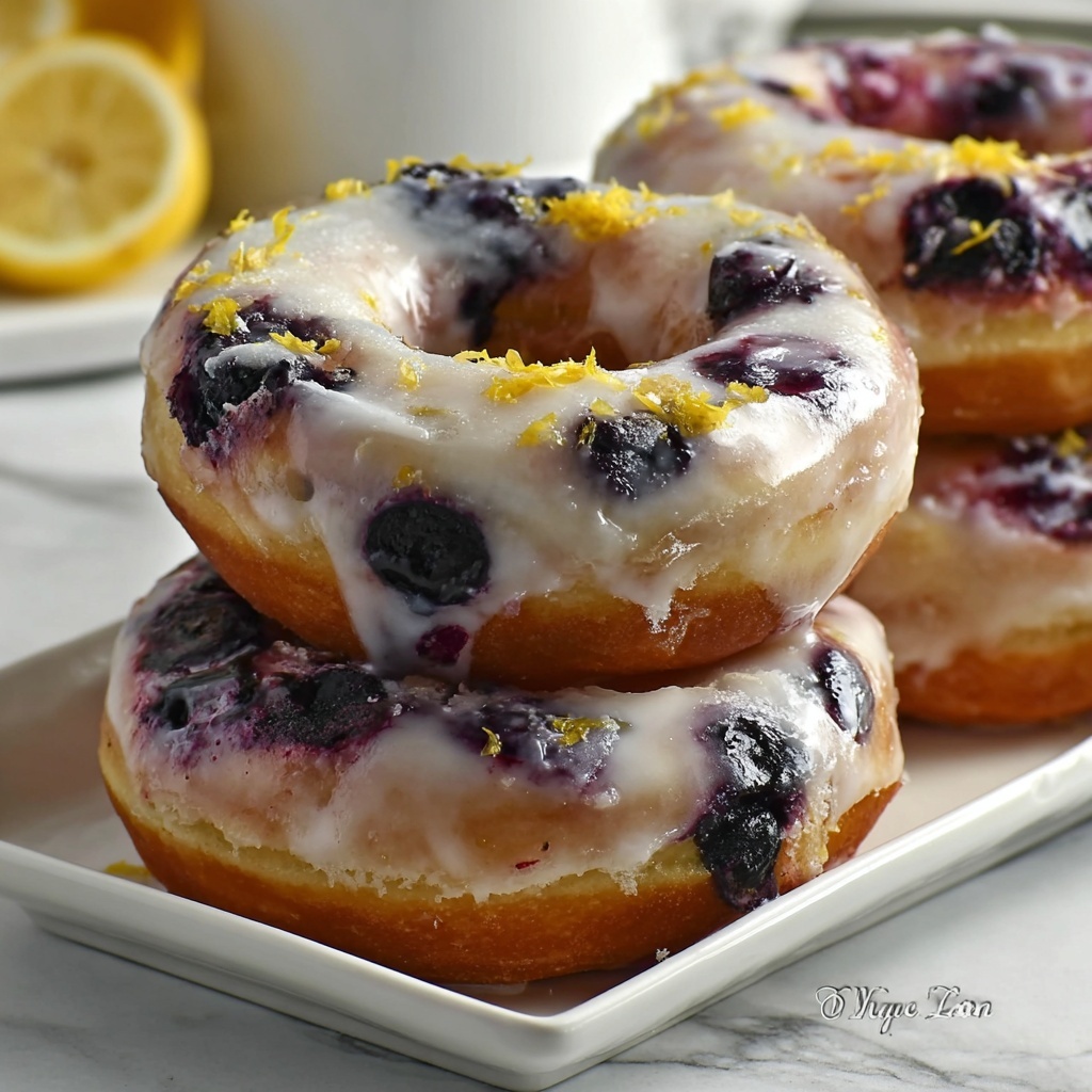 Blueberry Lemon Donuts Recipe - Recipe Image