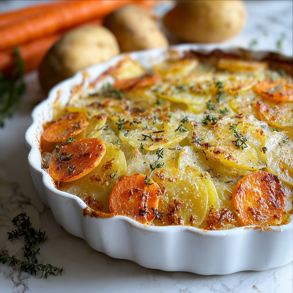 Cheesy Root Veggie Gratin Recipe - Recipe Image