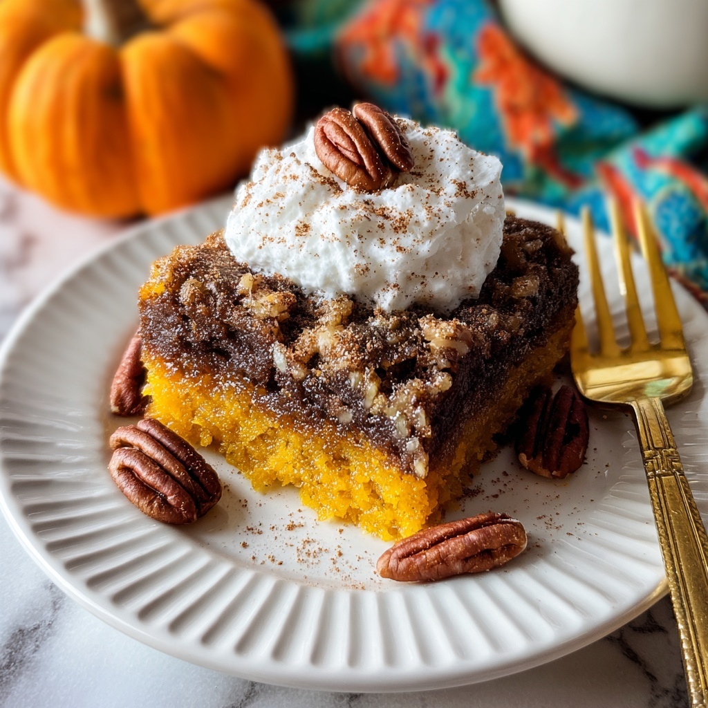 One-Pan Pumpkin Dump Cake Recipe - Recipe Image