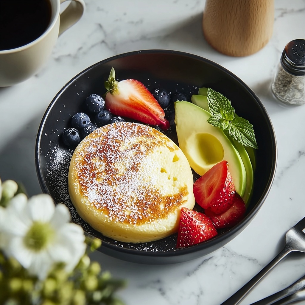 Traditional Fluffy Japanese Soufflé Pancakes Recipe - Recipe Image