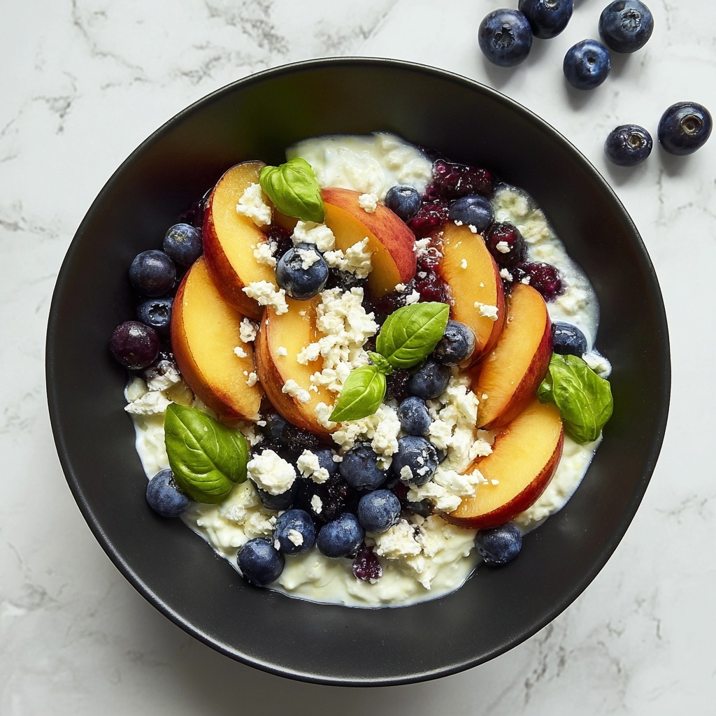 Blueberry Peach Feta Salad Recipe - Recipe Image