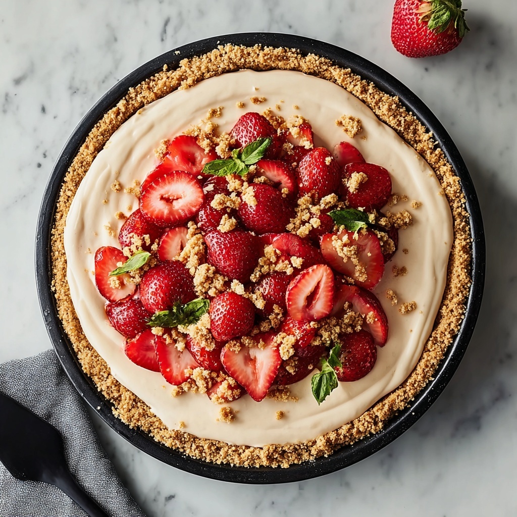 Strawberry Crunch Cheesecake Recipe - Recipe Image