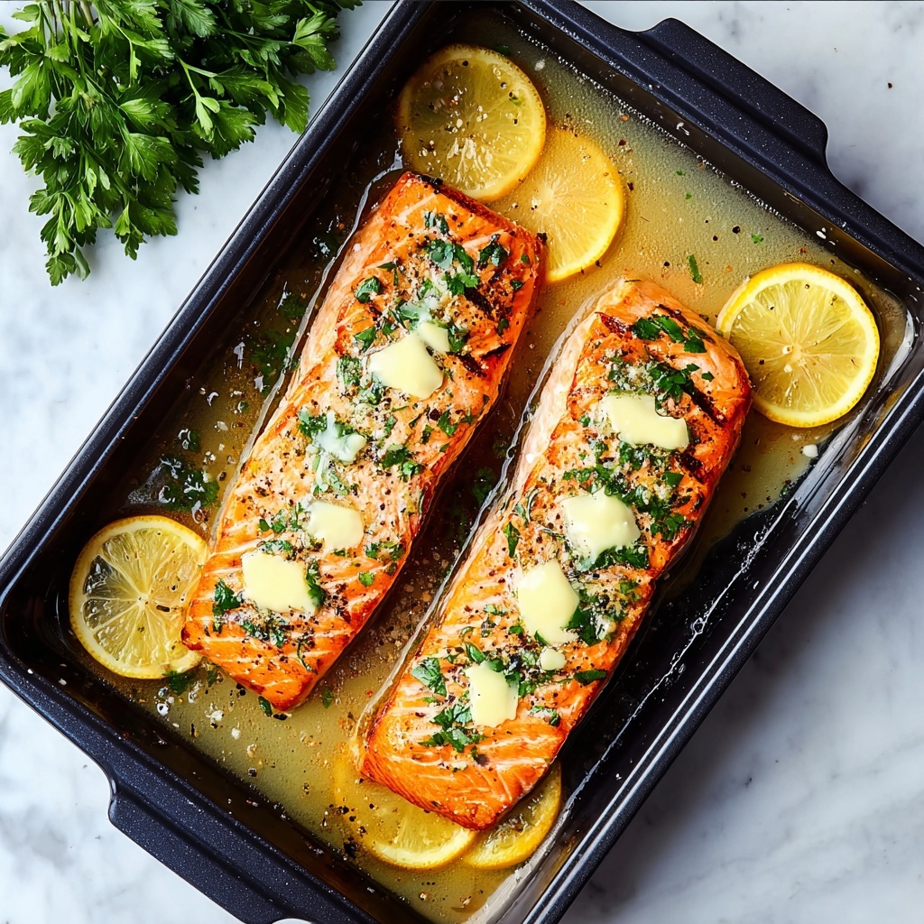 Garlic Butter Baked Salmon Recipe - Recipe Image