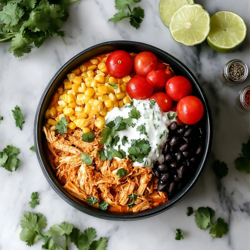 Slow Cooker Chicken Burrito Bowl Recipe - Recipe Image