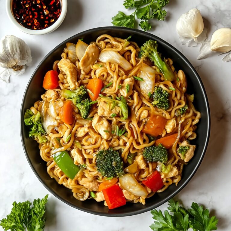 Chicken Chow Mein with the Best Chow Mein Sauce Recipe