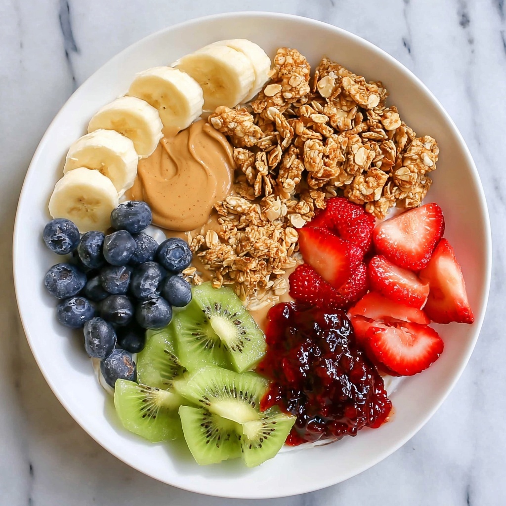 PB&J Yogurt Bowl with Fresh Fruit and Granola Recipe - Recipe Image