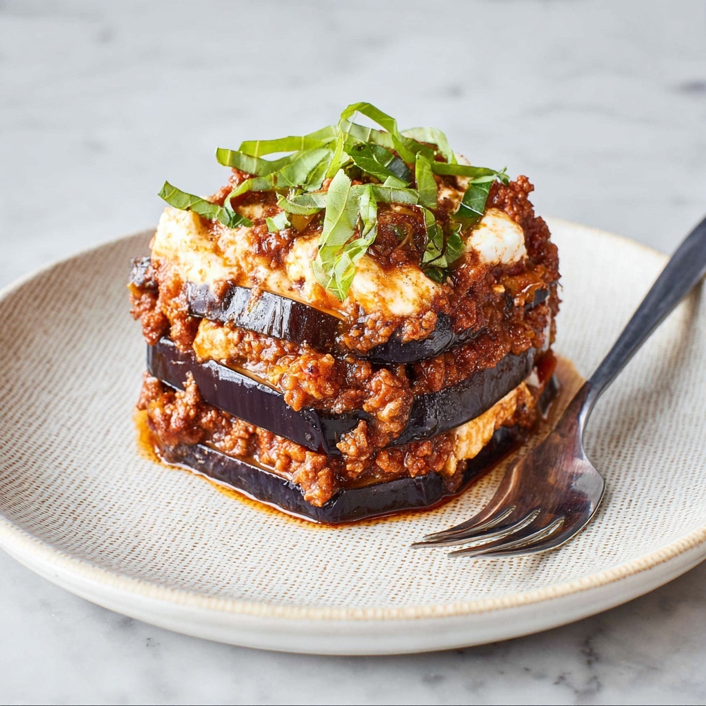Eggplant Parmesan Stacks Recipe - Recipe Image