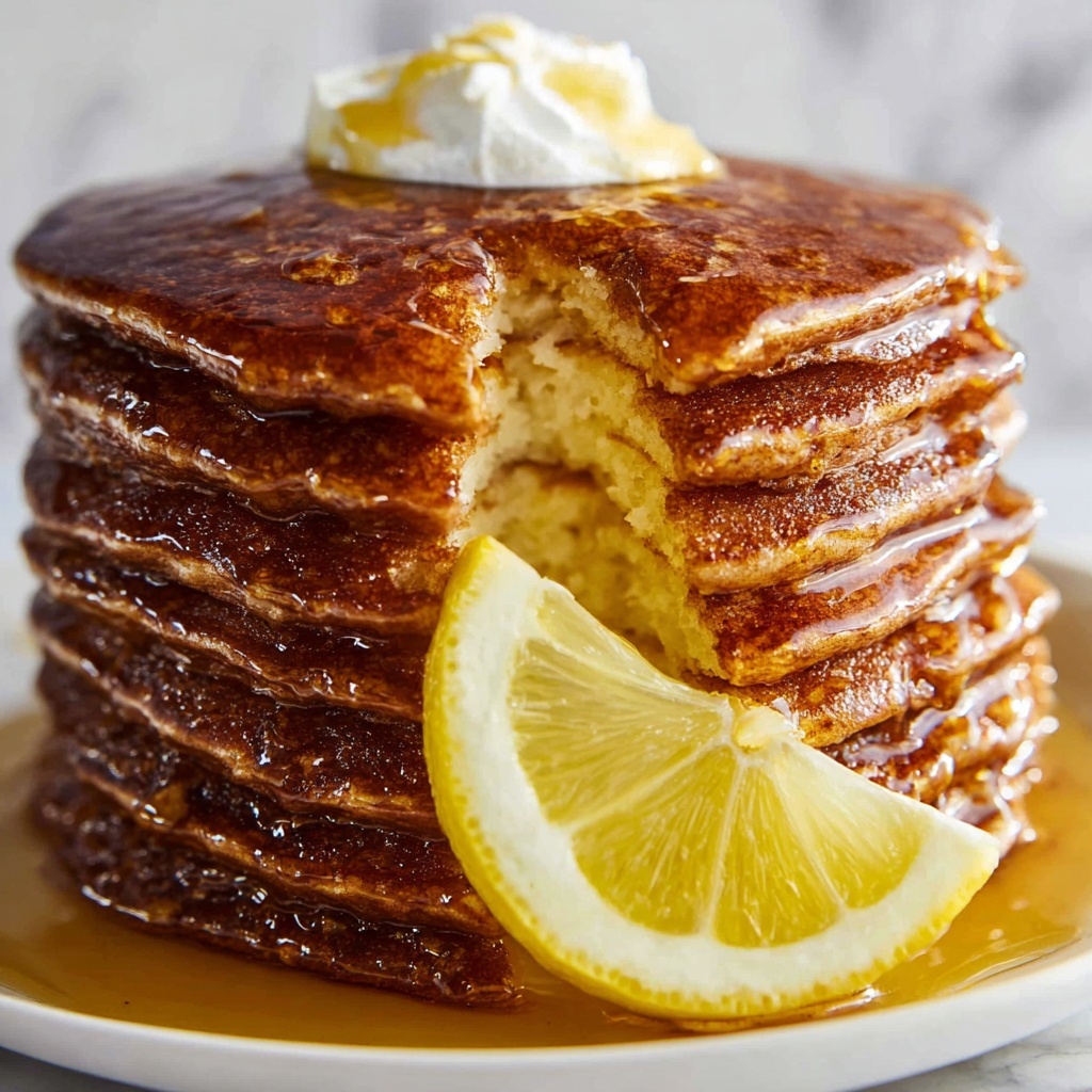 Ginger Pancakes with Lemon Syrup Recipe - Recipe Image
