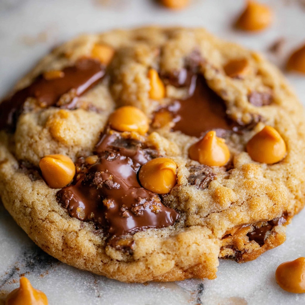 Peanut Butter Butterscotch and Chocolate Chip Cookies Recipe - Recipe Image