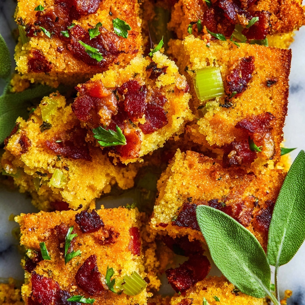 Bacon Cornbread Stuffing Recipe - Recipe Image