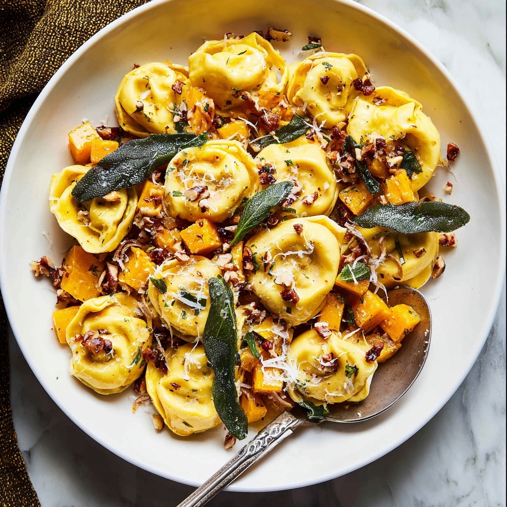 Butternut Squash Tortellini with Browned Butter and Sage Recipe - Recipe Image