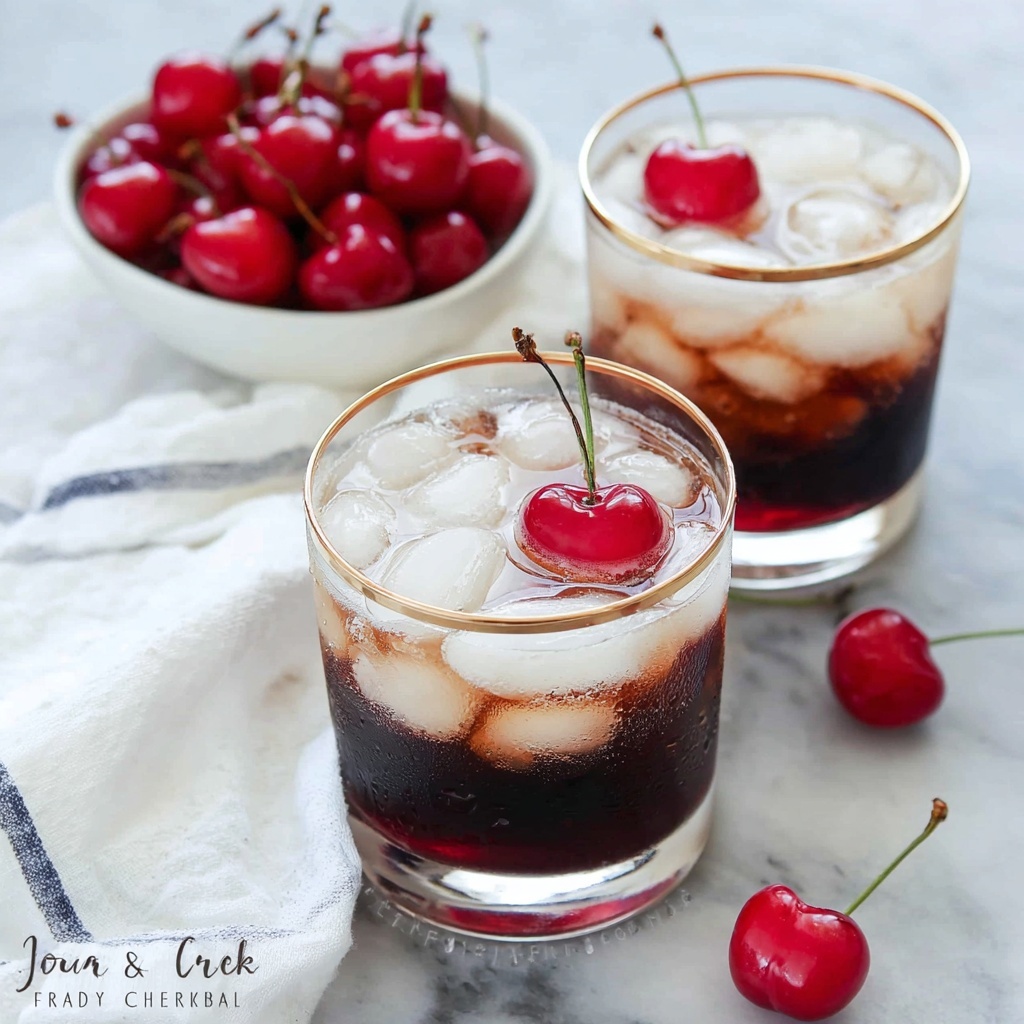 Adult Dark Cherry Cream Soda Recipe - Recipe Image