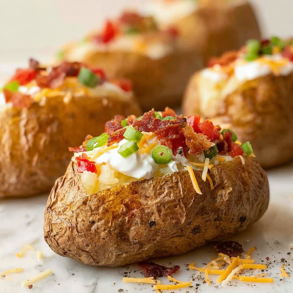 How to Make Baked Potatoes Recipe - Recipe Image