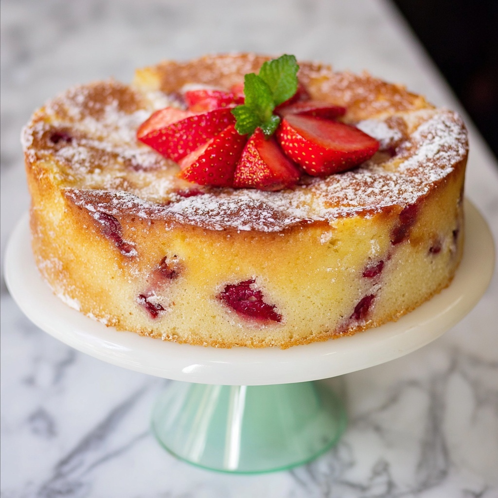Strawberry Buttermilk Cake Recipe - Recipe Image