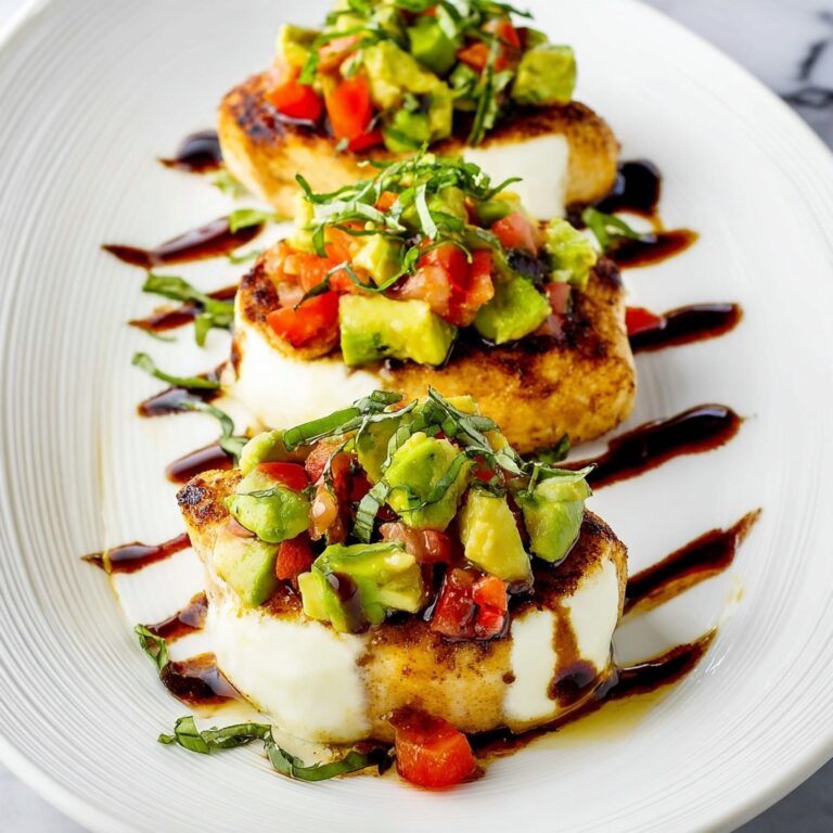 California Grilled Balsamic Chicken with Mozzarella, Avocado, and Tomato Recipe