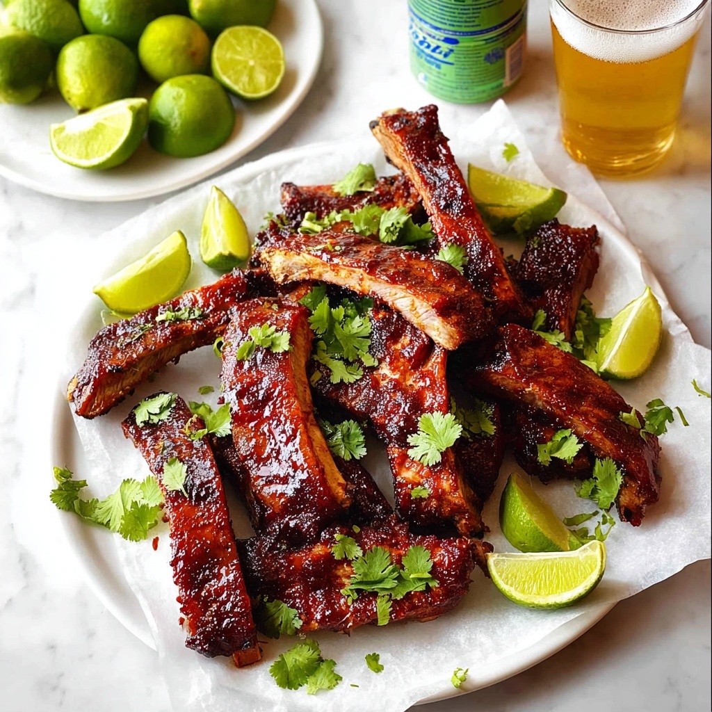 Fall Apart Oven Baked Ribs with Chipotle BBQ Sauce Recipe - Recipe Image