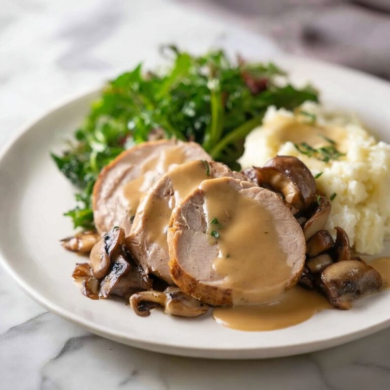 Pork Tenderloin with Creamy Marsala Sauce Recipe