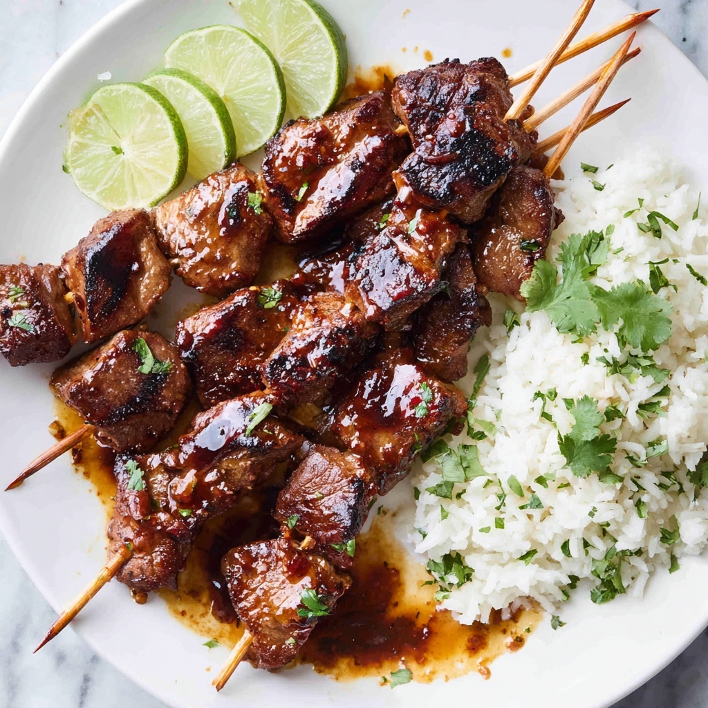 Honey Sriracha Chicken Skewers Recipe - Recipe Image