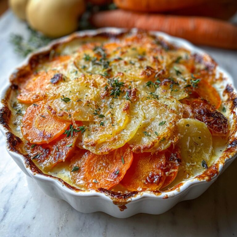 Cheesy Root Veggie Gratin Recipe