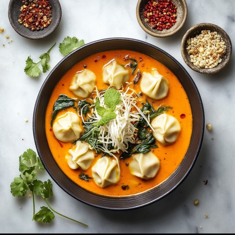 Thai Red Curry Dumpling Soup Recipe