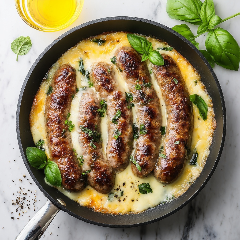Cheesy Stuffed Italian Sausages Recipe - Recipe Image