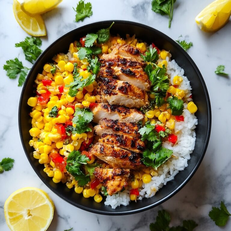 Flavor-Packed Street Corn Chicken Rice Bowl Recipe