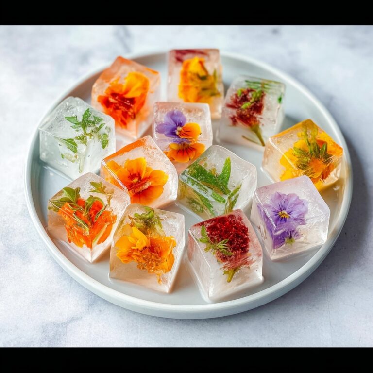 Edible Flower Ice Cubes Recipe