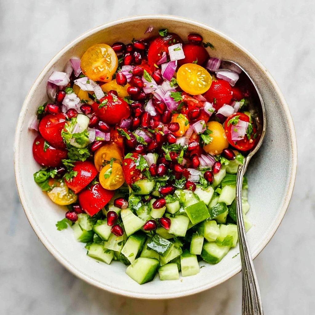 Middle Eastern Cherry Tomato and Pomegranate Salad Recipe - Recipe Image