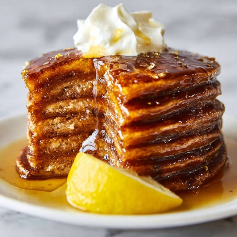 Ginger Pancakes with Lemon Syrup Recipe