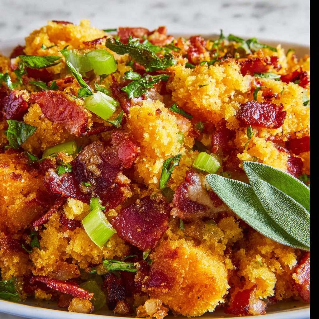 Bacon Cornbread Stuffing Recipe - Recipe Image