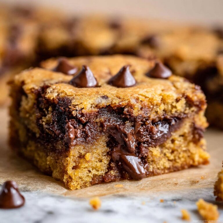 Fudgy Pumpkin Chocolate Chip Bars (Pumpkin Blondies) Recipe
