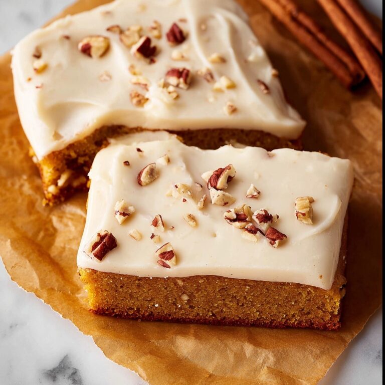 Pumpkin Sheet Cake with Cream Cheese Frosting and Toasted Pecans Recipe