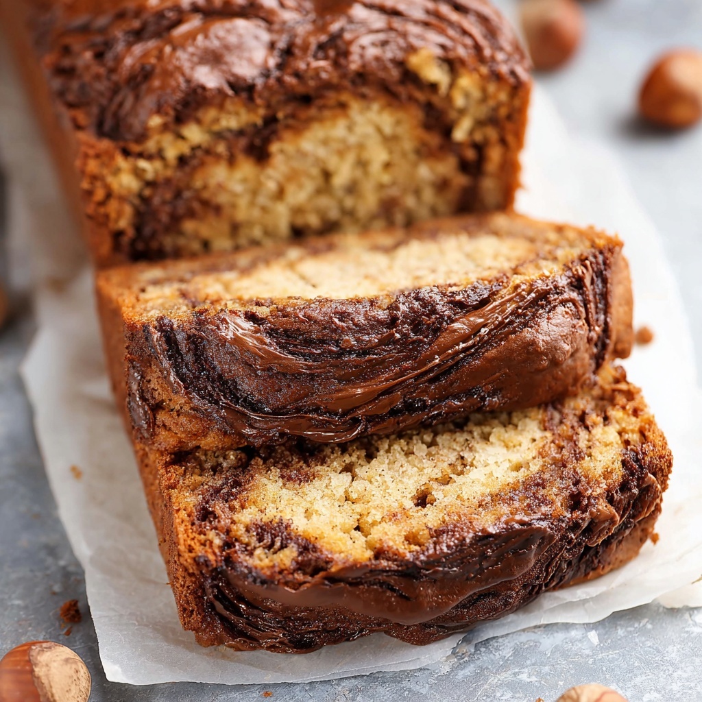 Nutella Banana Bread Recipe - Recipe Image