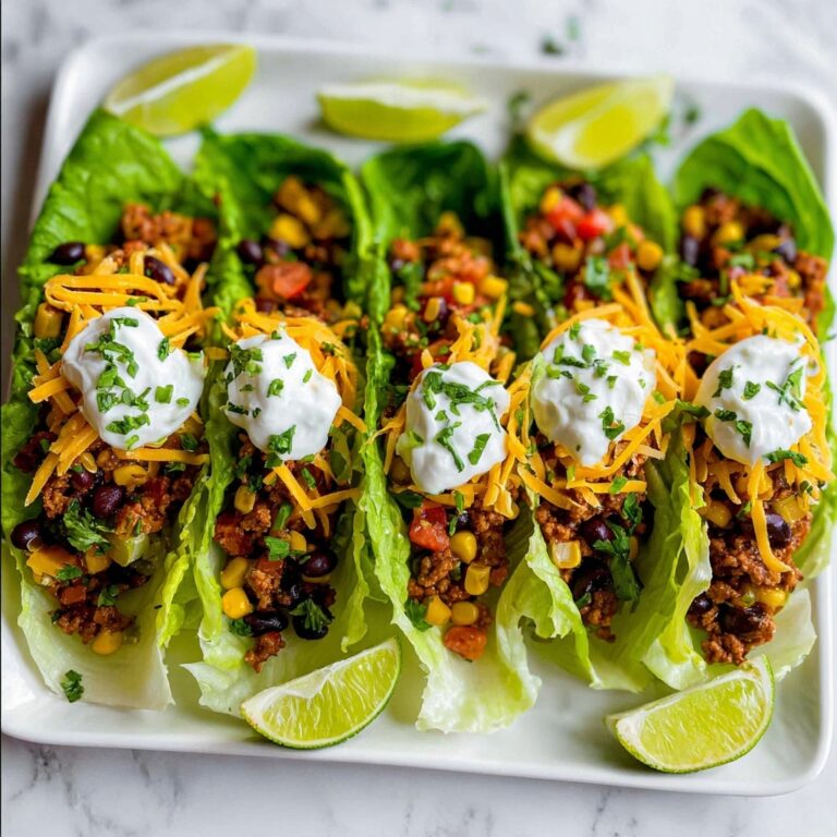 Taco Lettuce Wraps with Ground Turkey, Black Beans, and Corn Recipe