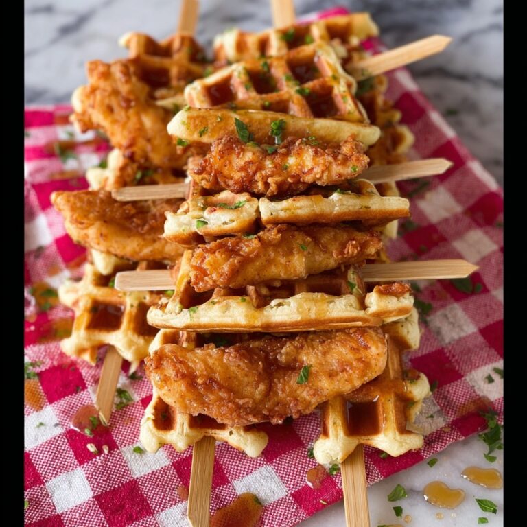 Mini Chicken and Waffles on a Stick Recipe