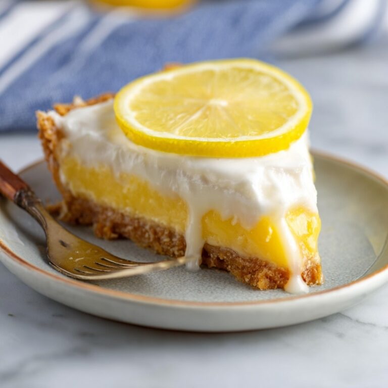 Sour Cream Lemon Pie with Saltine Crust Recipe