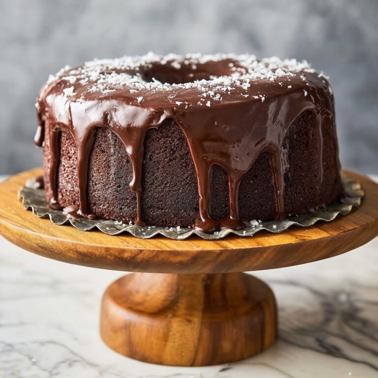 Chocolate Bundt Cake with Rich Ganache Recipe