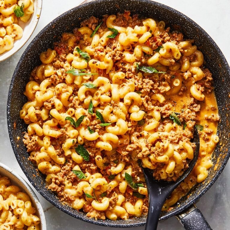 Creamy Hamburger Helper with Cheddar Cheese Recipe