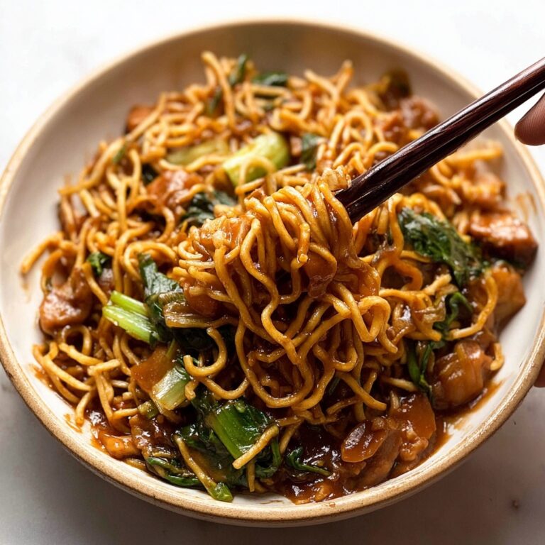 Chinese Crispy Noodles with Saucy Chicken and Vegetables Recipe