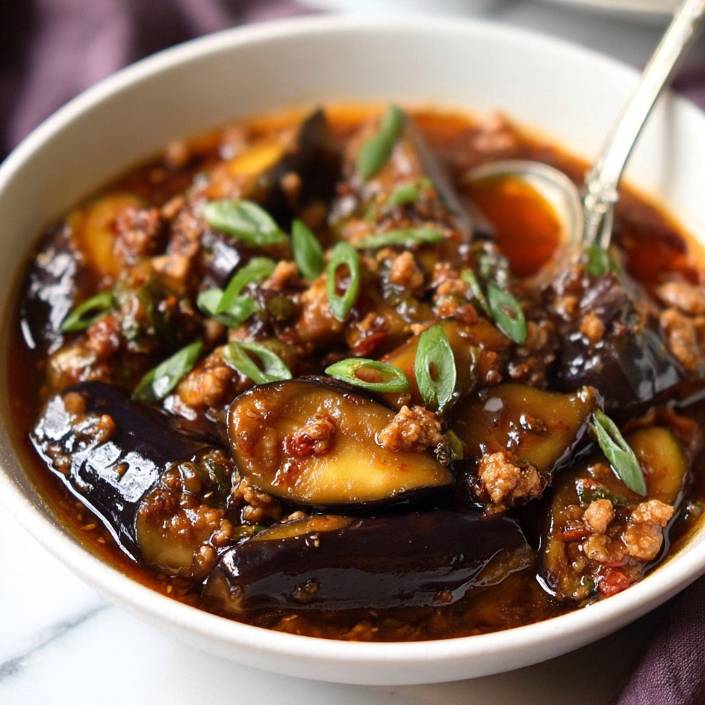 Chinese Eggplant and Minced Pork - Sichuan Fish Fragrant Eggplant Recipe - Recipe Image